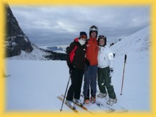 Susi, Stefan & Daniel on Piz Sella